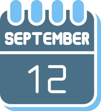 12 Eylül Glyph İki Renk Simgesi