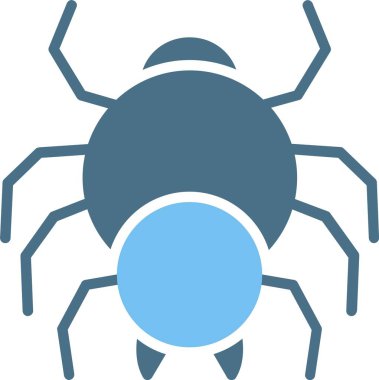 Örümcek Kabartması İki Renk Simgesi