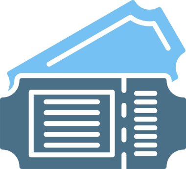 Bilet Kabartması İki Renk Simgesi