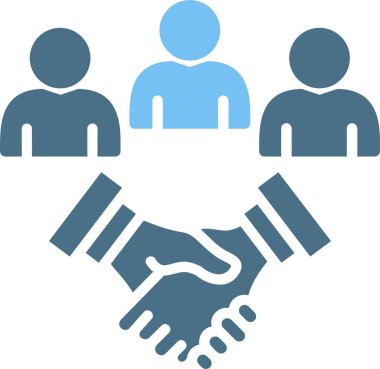 Anlaşma Kabartması İki Renk Simgesi