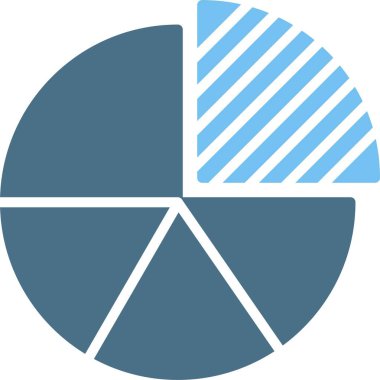 Turta Grafik Grafiği İki Renk Simgesi