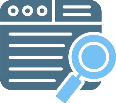 Arama Motoru 2 Renk Simgesi Simgesi