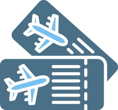 Biletler Glyph İki Renk Simgesi