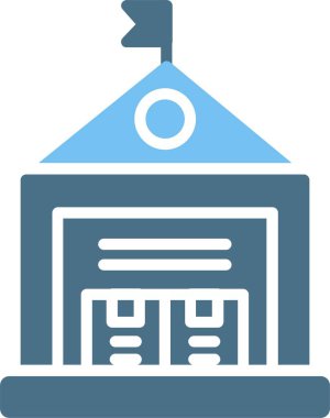 Depo Kabartması İki Renk Simgesi