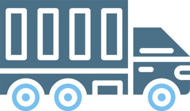 Kamyon Kabartması İki Renk Simgesi