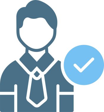 Aday Kabartma İki Renk Simgesi