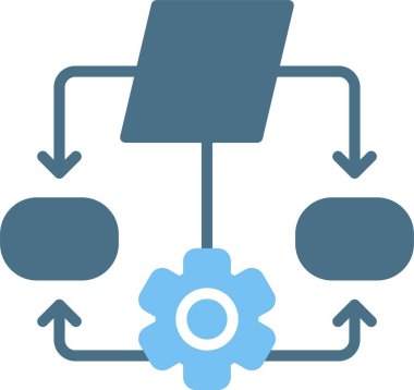 Grafik Grafiği İki Renk Simgesi