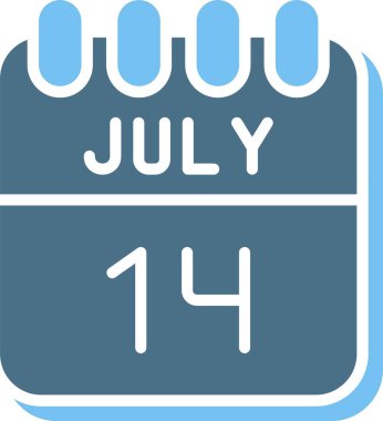 14 Temmuz İki Renk Simgesi