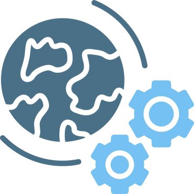 Yönetim Kabartması İki Renk Simgesi