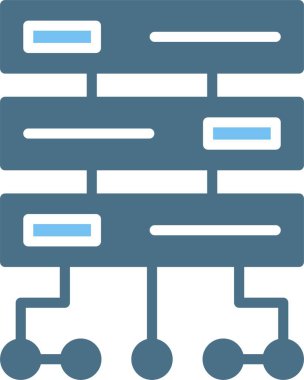 Sunucu Kabartması İki Renk Simgesi