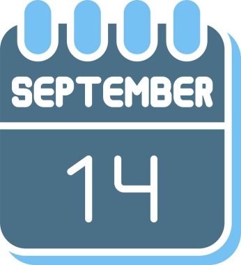 14 Eylül Glyph İki Renk Simgesi