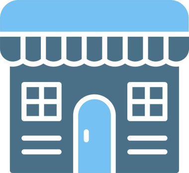 Dükkan Kabartması İki Renk Simgesi