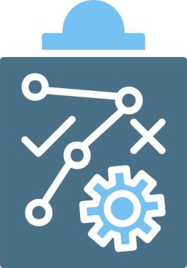 Strateji Kabartması İki Renk Simgesi