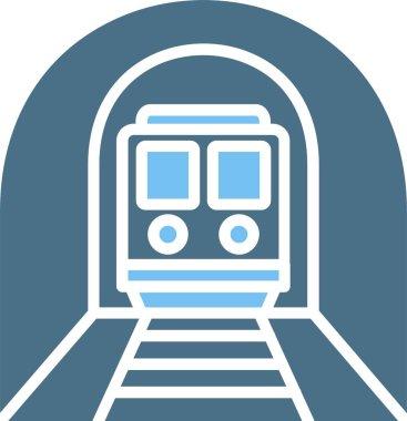 Tünel Kabartması İki Renk Simgesi