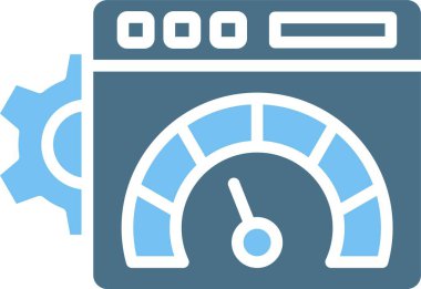 Web Sitesi Glyph İki Renk Simgesi