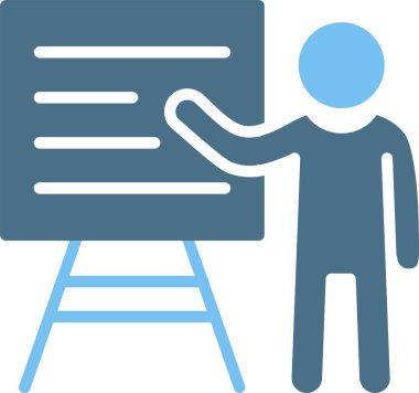 Çalışan Glyph İki Renk Simgesi