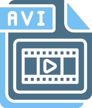 AVI Kabartma İki Renk Simgesi