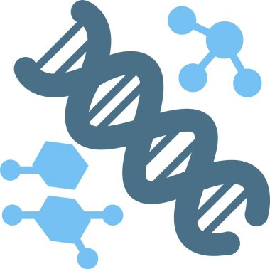 DNA yapısı İki Renk Simgesi