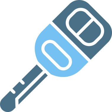 Anahtar Kabartma İki Renk Simgesi