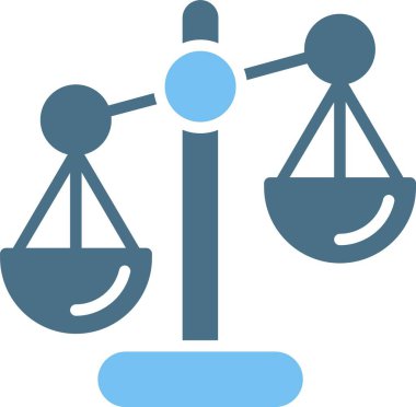 Libra Kabartma İki Renk Simgesi