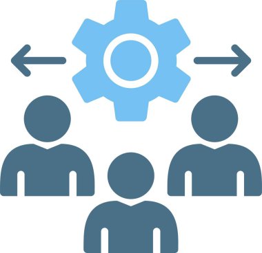 Müşteri Davranışı Kabartması İki Renk Simgesi