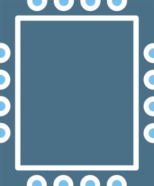 Çerçeve Kabartma İki Renk Simgesi