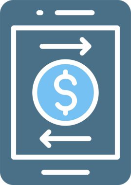 Mobil Parlak Kabartma İki Renk Simgesi