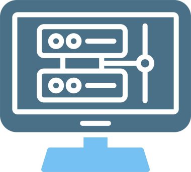 Kabartma Sunucu Kabartmasında İki Renk Simgesi