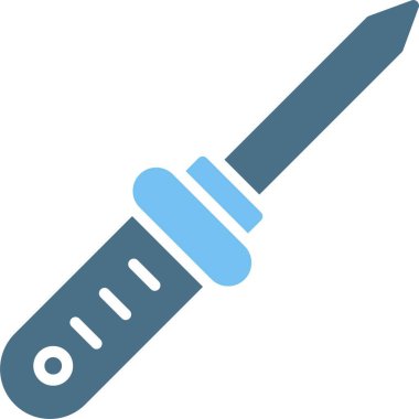 Tornavida Kabartması İki Renk Simgesi