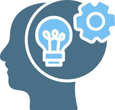 Baş Kabartma İki Renk Simgesi