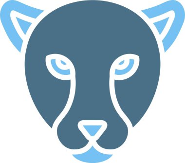 Jaguar Sembolü İki Renk Simgesi