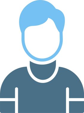 Erkek Kabartması İki Renk Simgesi