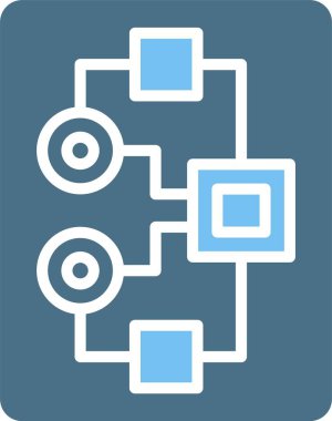 Glyph İki Renk Simgesi Planla