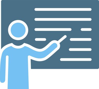 Çalışma Akımı Kabartması İki Renk Simgesi