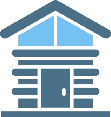 Kabin Sembolü İki Renk Simgesi