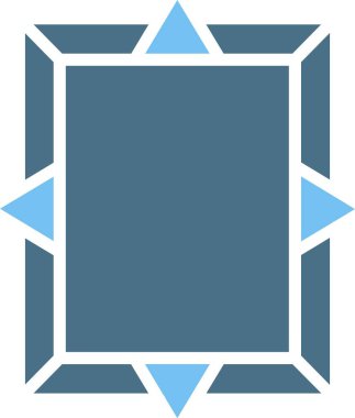 Çerçeve Kabartma İki Renk Simgesi