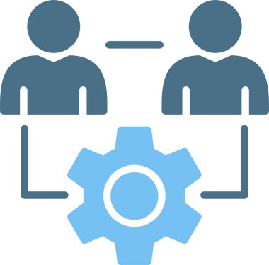 Yönetim Kabartması İki Renk Simgesi