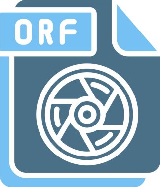 ORF Glyph Two Color Icon clipart