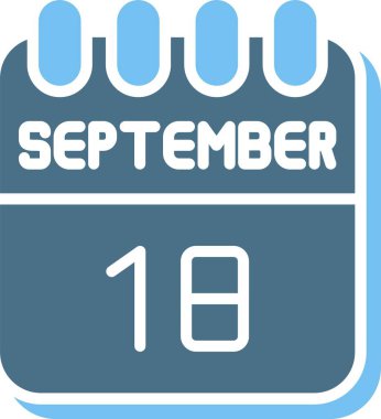 18 Eylül Glyph İki Renk Simgesi