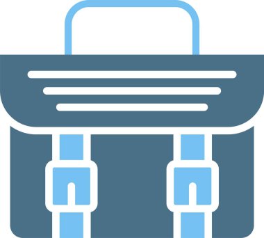 Evrak çantası Kabartması İki Renk Simgesi