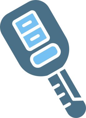 Otomobil Anahtarı İki Renk Simgesi