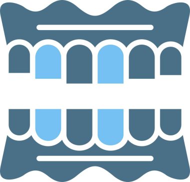 Takma dişler İki Renk Simgesi