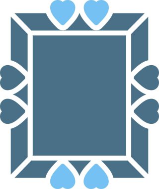 Çerçeve Kabartma İki Renk Simgesi