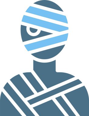 Mumya Sembolü İki Renk Simgesi