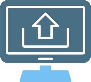 Kabartma İki Renk Simgesini Yükle