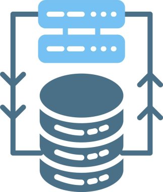 Veri Kabartması İki Renk Simgesi