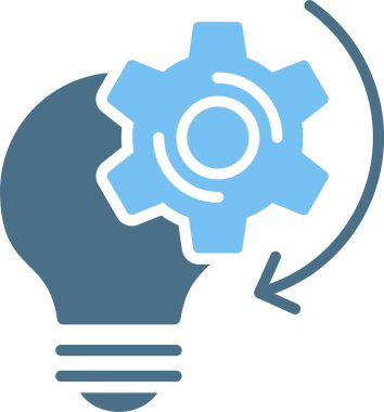 Geliştirme Grafiği İki Renk Simgesi