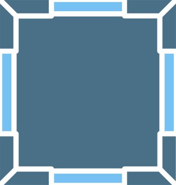 Çerçeve Kabartma İki Renk Simgesi