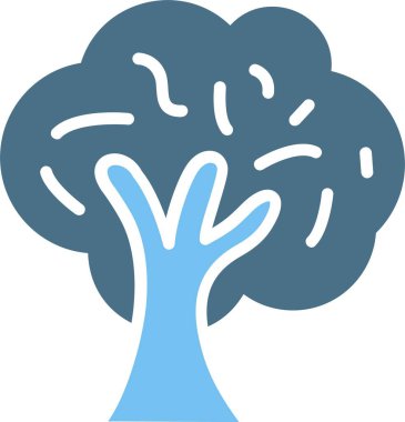 Ağaç Kabartması İki Renk Simgesi