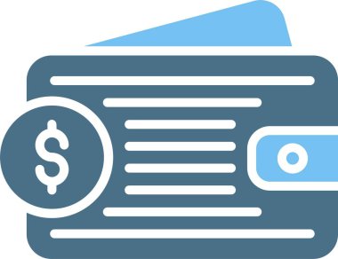 Cüzdan Kabartma İki Renk Simgesi